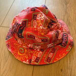 Vintage 80s 90s Broner Boho Bucket Hat Cotton Skater Streetwear